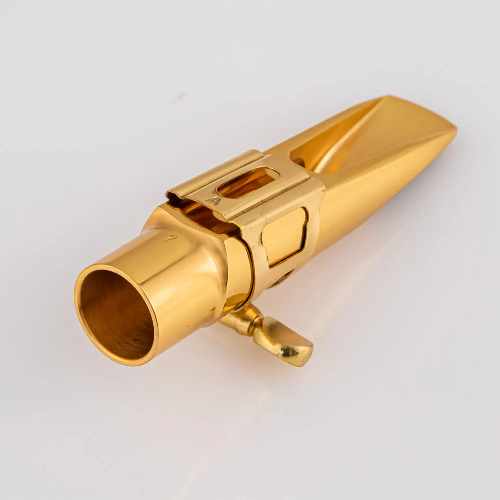 Professional  Alto Saxophone Metal Mouthpiece Gold Lacquer Mouthpiece Sax Aisiweier Mouth Pieces 56789