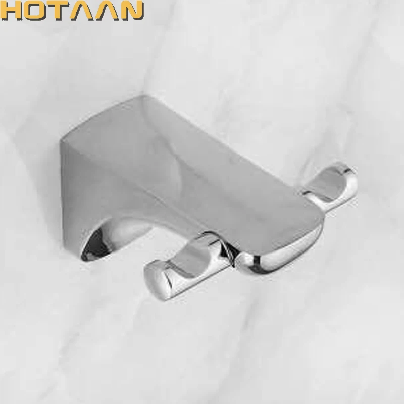 European Style Luxury Crystal Zinc Chrome Robe Hook Bathroom Hangings Towel Rack Clothes Hook Home Decoration Bathroom 13702