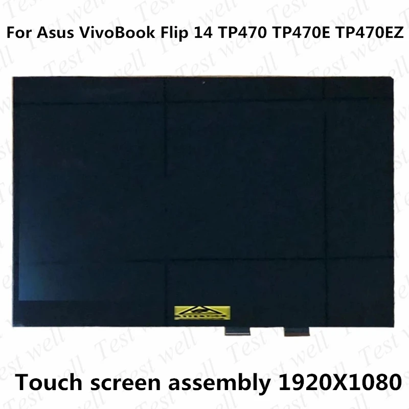 Original 14 For For para Asus Vivobook Flip 14 Tp470 Tp470e Tp470ez Display Lcd com Toque Digitador Assembléia Vidro Fhd 1920*1080