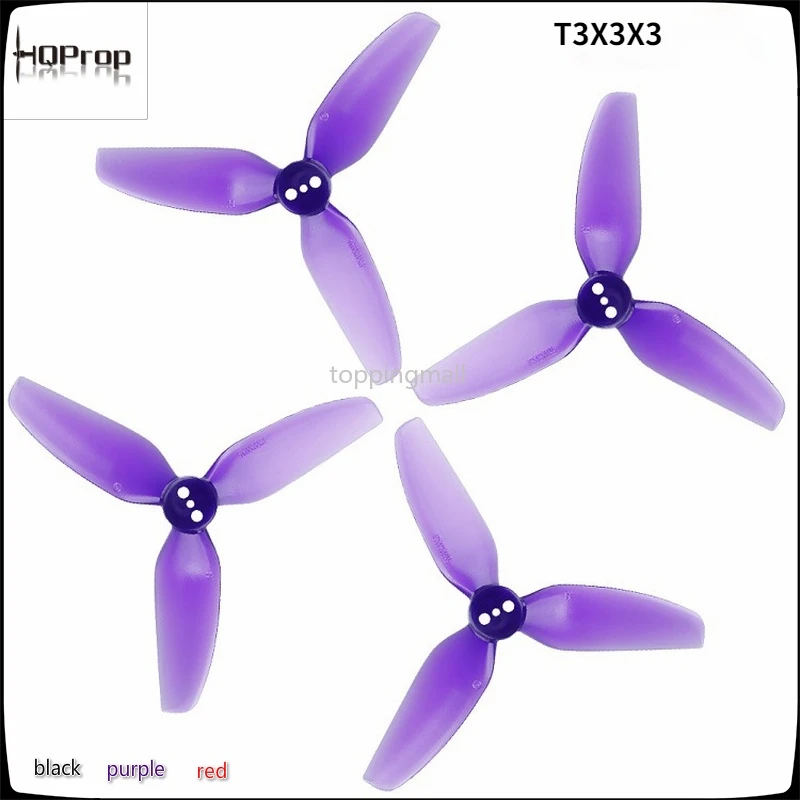 HQ Durable Prop T3X3X3 T3x4x3 3-Blade 3 / 4 Inch Propeller FPV High Efficiency for RC Helicopter  Drone