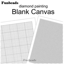 Blank Grid diamond painting square Round drill Canvas Empty Canvas Markings Canvas With Glue Diamond Painting Adhesive Accessori