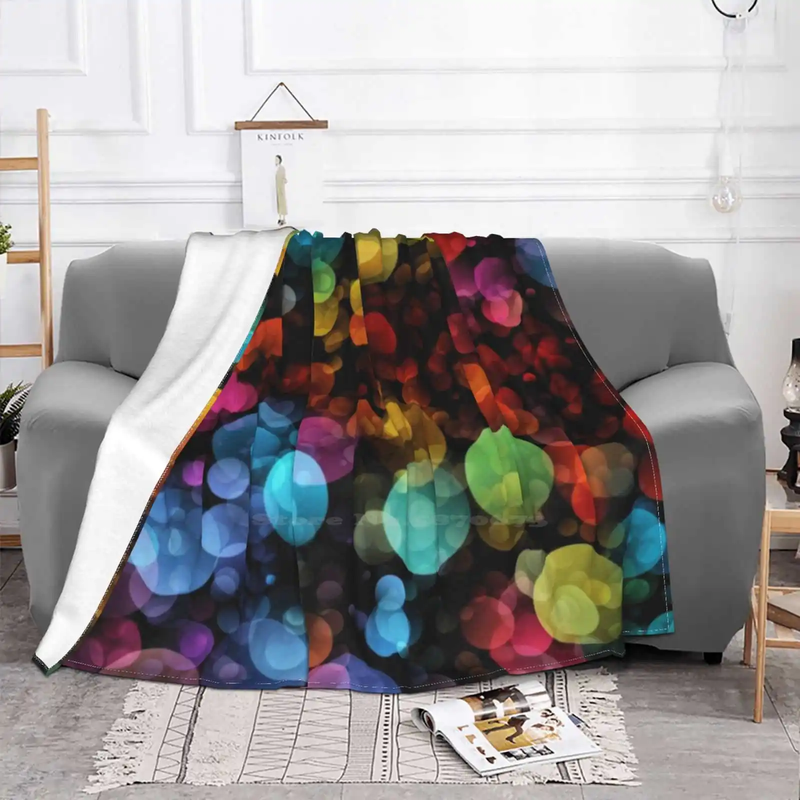 Colorful Circles Bokeh Background 20 Top Quality Comfortable Bed Sofa Soft Blanket Pattern Bokeh Abstract Luxury Bokeh Glam