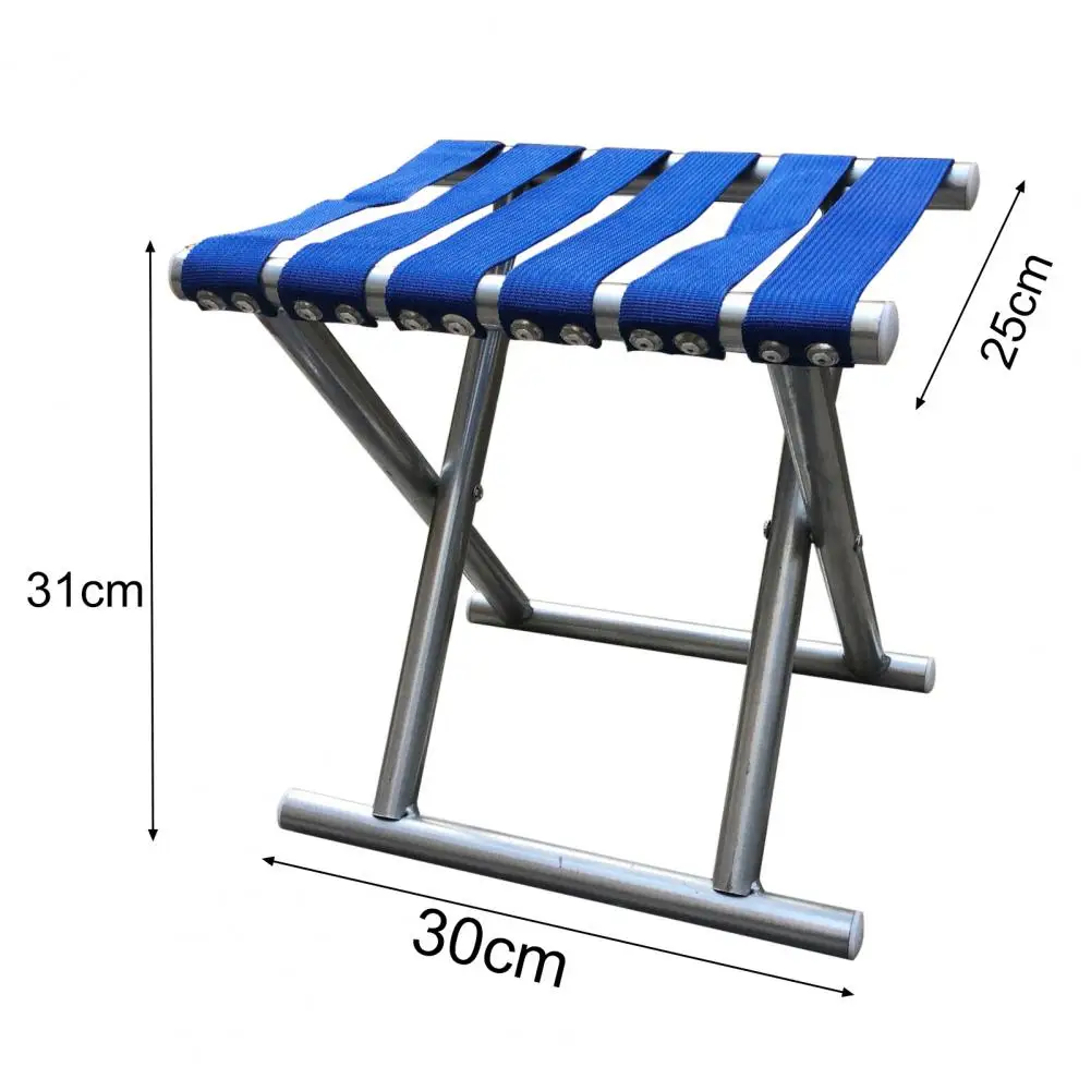 Fishing Folding Chair Portable Round Tube Folding Chair Outdoor Fishing Rest Stool for Camping Fishing Chairs