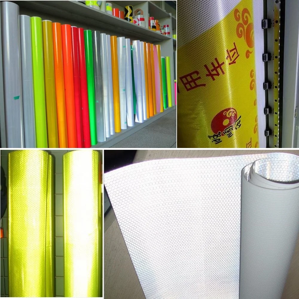 Non-adhesive Flex Base PVC Reflective Printable Fabric, High Visibility Warning, Decoritive Signs, 5 Square Meters /Roll