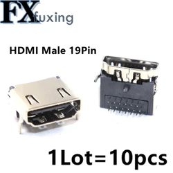 10 pcs For Sony PS3 2000 2500 HDMI Port Socket Interface For Playstation 3 HDMI Connector 19Pin HDMI Female Base 19P Mother Seat
