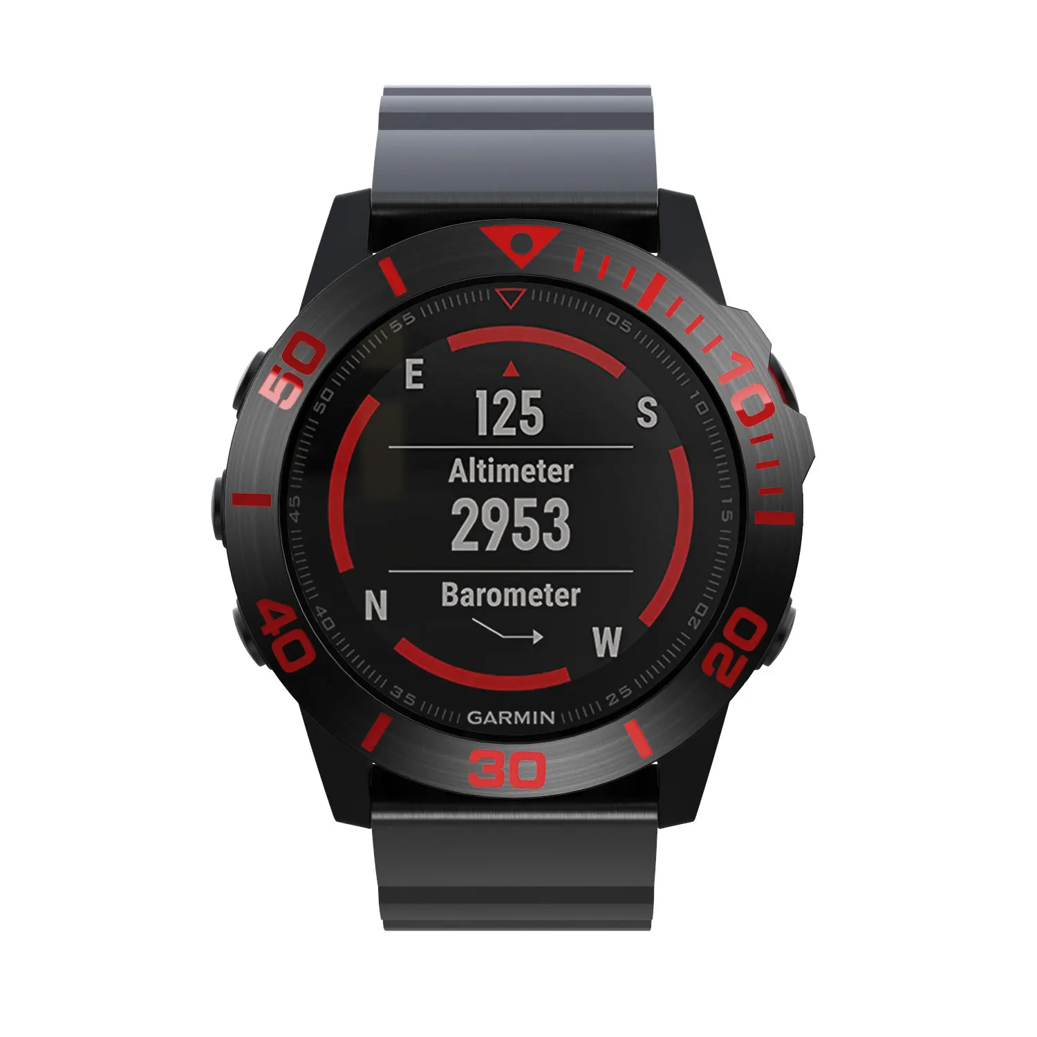 Moldura de metal anel estilo quadro caso ou garmin fenix 5x plus 3 3hr relógio inteligente aço inoxidável capa anti-risco proteção anel