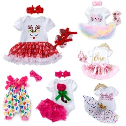 Ropa de muñeca Reborn de silicona, 15 estilos diferentes, 50-58cm, vestido de muñeca con hermosa diadema, accesorios para muñecas DIY, gran oferta