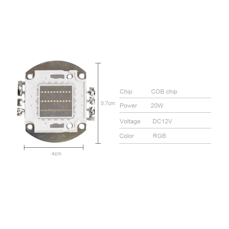 Imagem -05 - Módulo Conduzido Endereçável do Pixel do Rgb 3w 9w 20w 30w Dc1224v Cor Cheia para a Luz de Inundação