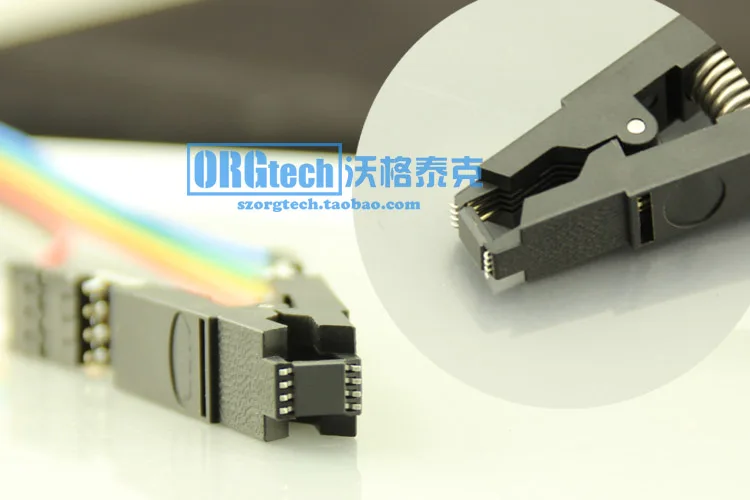 Wide-narrow Body Universal SOP8 to DIP8 Test Burn Clip Motherboard BIOS Chip 8 Foot Detache-free Programming Fixture