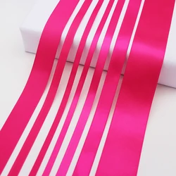 5 Meter/Lot Azalea Color Double Face Satin Ribbon Pink Red Grosgrain Ribbon For DIY Sewing Trim Accessories 3 6 9 16 19 22 25 38