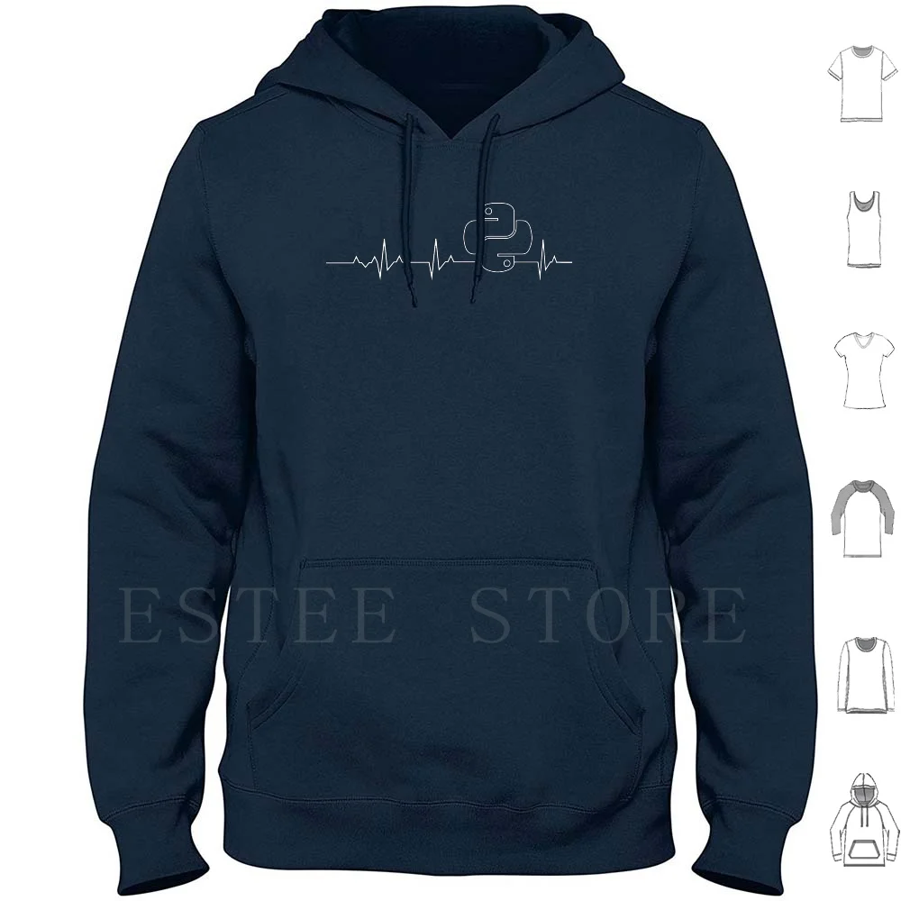 Soy un programador, tengo un batido del corazón de Python sudaderas con capucha Heart Beat Heart Heart Heart Python Python programación de Python