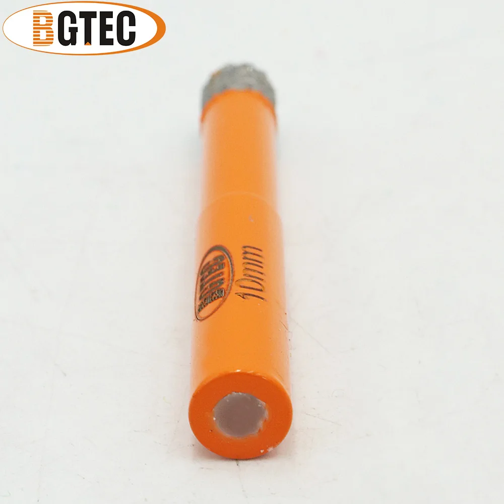 BGTEC 2pcs Dia 10 millimetri Dry Vuoto Brasato punte di Diamante trapano punte di perforazione con Rotonda shank Massoneria drill core bit