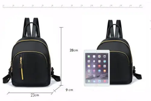 Nuovo zaino Oxford impermeabile donna ragazze Casual borse da scuola in Nylon nero borsa a tracolla per zaino da viaggio di alta qualità