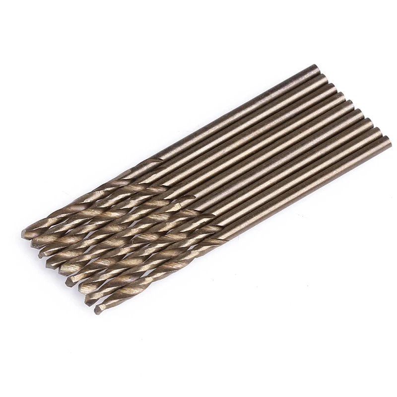 10Pcs 1.5mm M35 codolo tondo hss-co cobalto punta elicoidale punta elicoidale trasporto di goccia