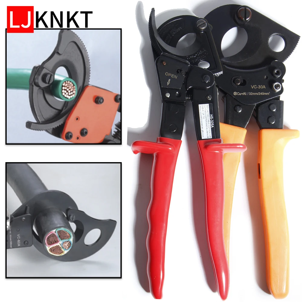 Hand tool suitable steel ropes Electrician wire Cutting Pliers Bolt Cutter Stripper cut Cable Hand Ratchet Large copper aluminum