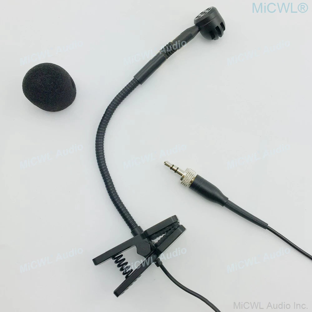 Heart-shaped Instrument Microphone for Sennheiser e908 Wireless Belt Pack sound console Mixer XLR 3Pin Phantom Power adapter