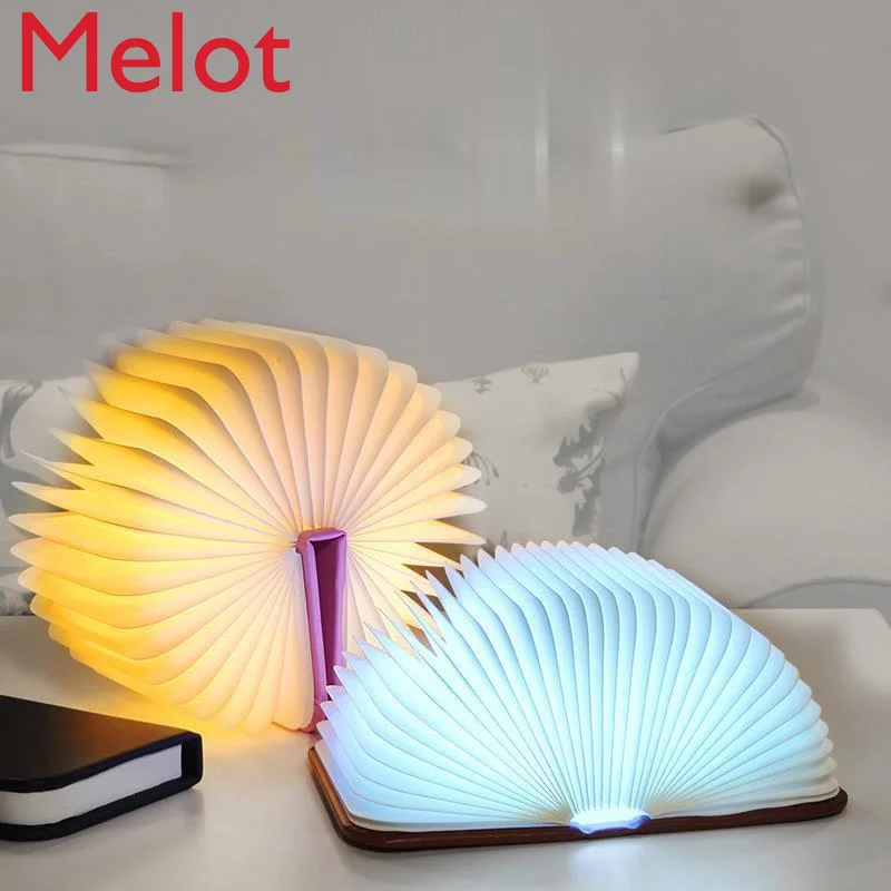 

Upscale Personality Book Lamp Creative Folding Flip Luminous Boy Lamp Customized Small Night Lamp Children's Gift