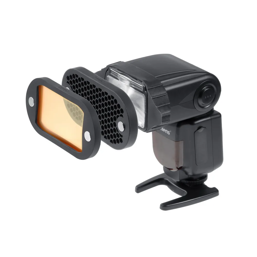Selens المطاط قبضة ل Speedlite المغناطيسي اكسسوارات اللون مرشحات هانيكوم شبكة ضوء غلوب المجال الناشر ترتد سنوت