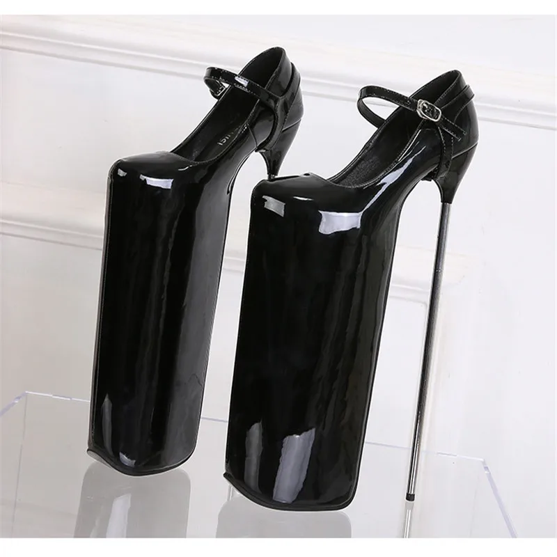 Sexy Metal 30cm Extreme High Heels Shoes Woman Platform Fashion Black Red Pumps Women Heeled Lady Big Size Stripper Fetish Shoes