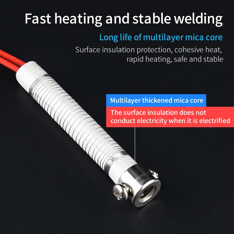 LUXIANZI Electric Soldering Iron Replacement Core 30W 40W 60W Adjustable Temperature External Heating Element Weld Solder Tool