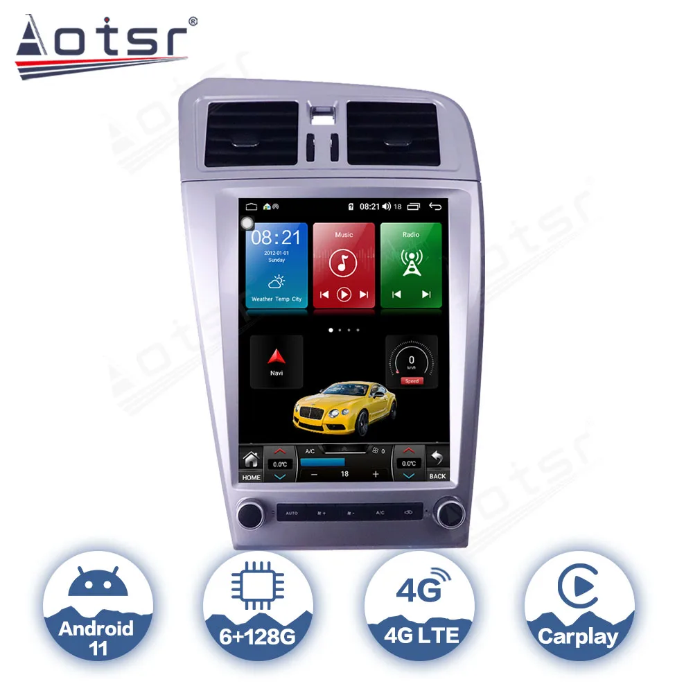 For Volvo XC60 2009 - 2012 Android Auto Car Radio Carplay Wireless Tesla Screen GPS Navigation Central Multimedia Player Stereo