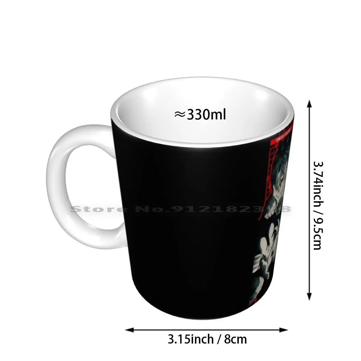 Tomura Shigaraki = = Anime Star Edition-Red-Ceramic Mugs Coffee Cups Milk Tea Mug Shigaraki Tomura Shigaraki Tenko Shimura