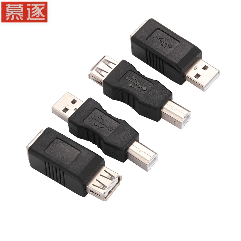 New Coming USB 2.0 type A Female to type B Male Printer Scanner Adapter Converter Connector Nickle-Plated Adapter Electronics