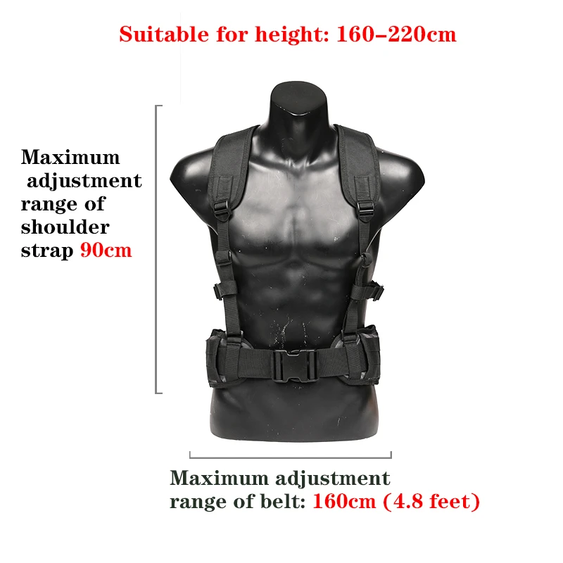 1000D nylon Tactical molle belt military waist H-shaped padded soft adjustable Army hunting belt comfortable men\'s combat belt