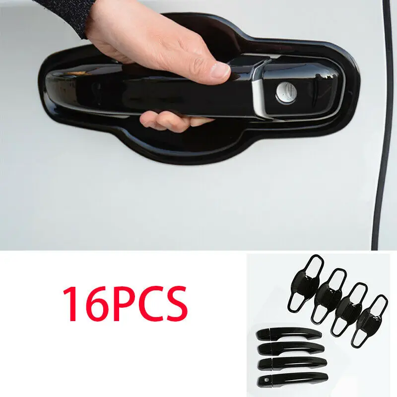 

Fit For Honda 10th Accord 2018-2020 ABS Black utside Door Bowl Handle Moulding Cover Trim Car Accessorie 16PCS