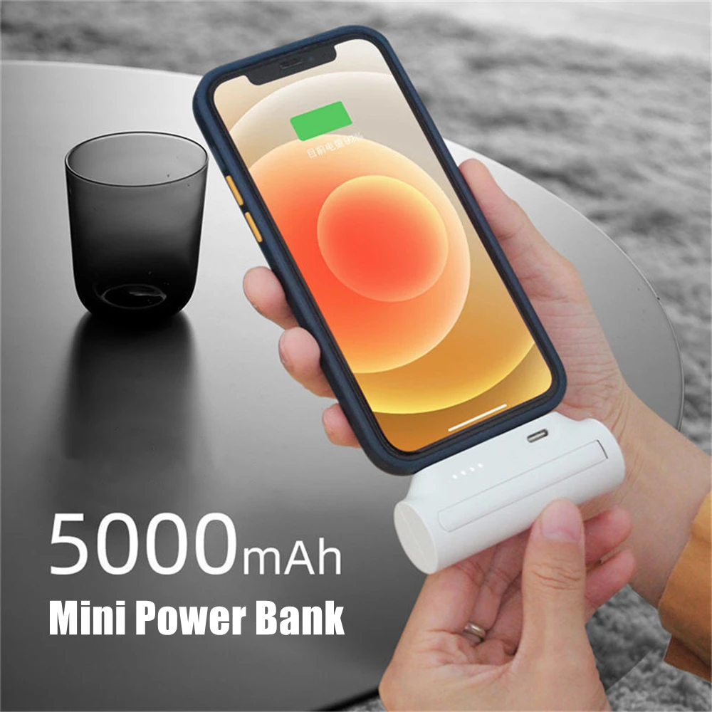 

5000mAh Mini Power Bank External Battery Charging Portable Powerbank For iPhone Xiaomi Samsung 3300mAh Backup Battery Charger