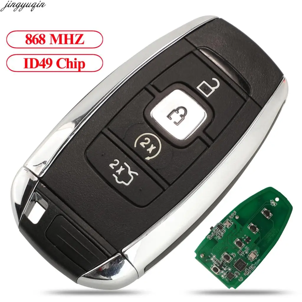 

Jingyuqin Remote Control Car Key Keyless Go 868Mhz ID49 For Lincoln MKC MKZ MKX NAVIGATOR 2017-2020 Smart Fob