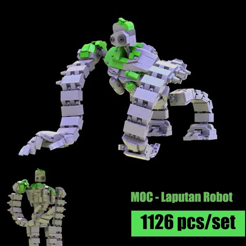 

New 1126PCS The Laputan Robot MOC-20801 DIY Sky City-Laputa Robot Model Building Blocks Bricks Kits Toys Kids Boy Birthday Gifts