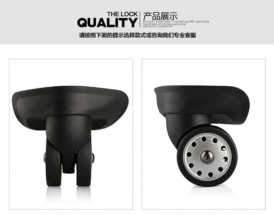 Luggage Wheel Replacement Wheels Suitcase Accessories Universal Casters Rolling Luggage Suitcase Wheeled Accessories Bags Caster