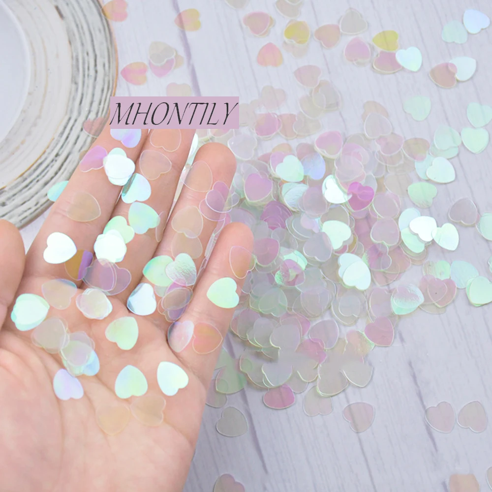 Heart Sequins Confetti for Wedding Table Decoration, Throw Confetti, Gift Box Filler, Bar Party Supplies, 500 Pcs per Lot