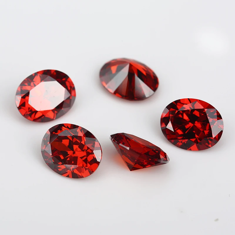 Size 2x3~13x18mm 5A Various Color Loose Cubic Zirconia Stone Oval Shape CZ Synthetic Gems For Jewelry