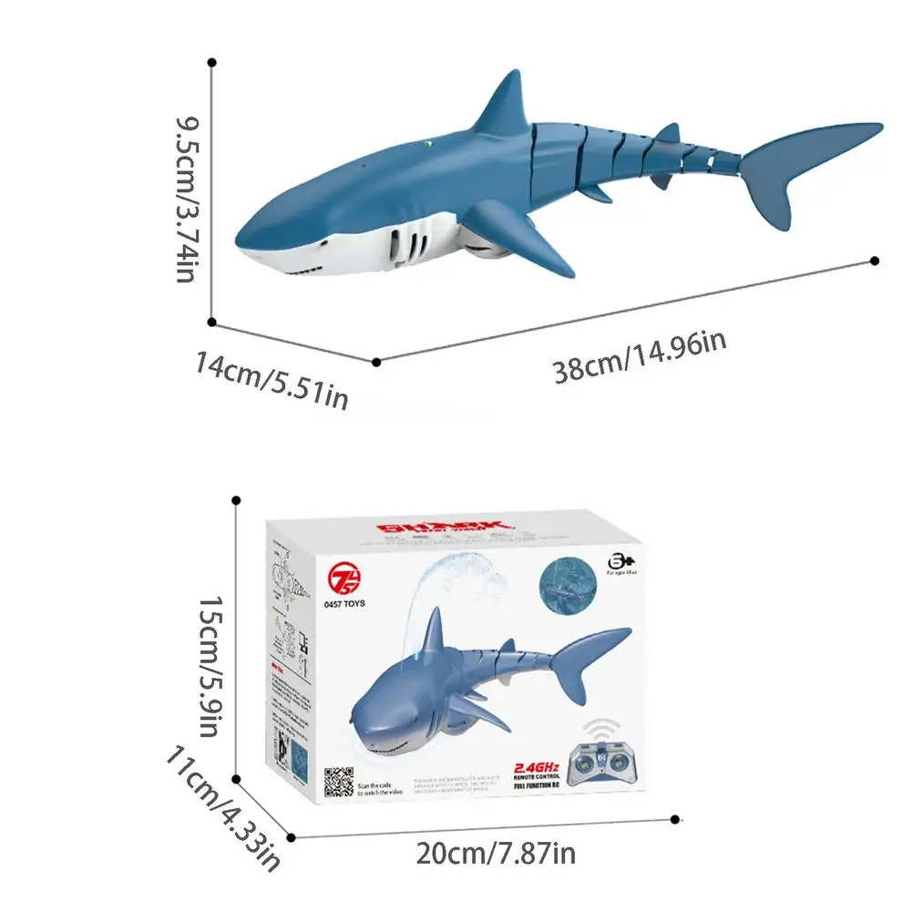 Robot requin électrique télécommandé pour enfant, jouet pour garçon, sous-marin, animaux RC