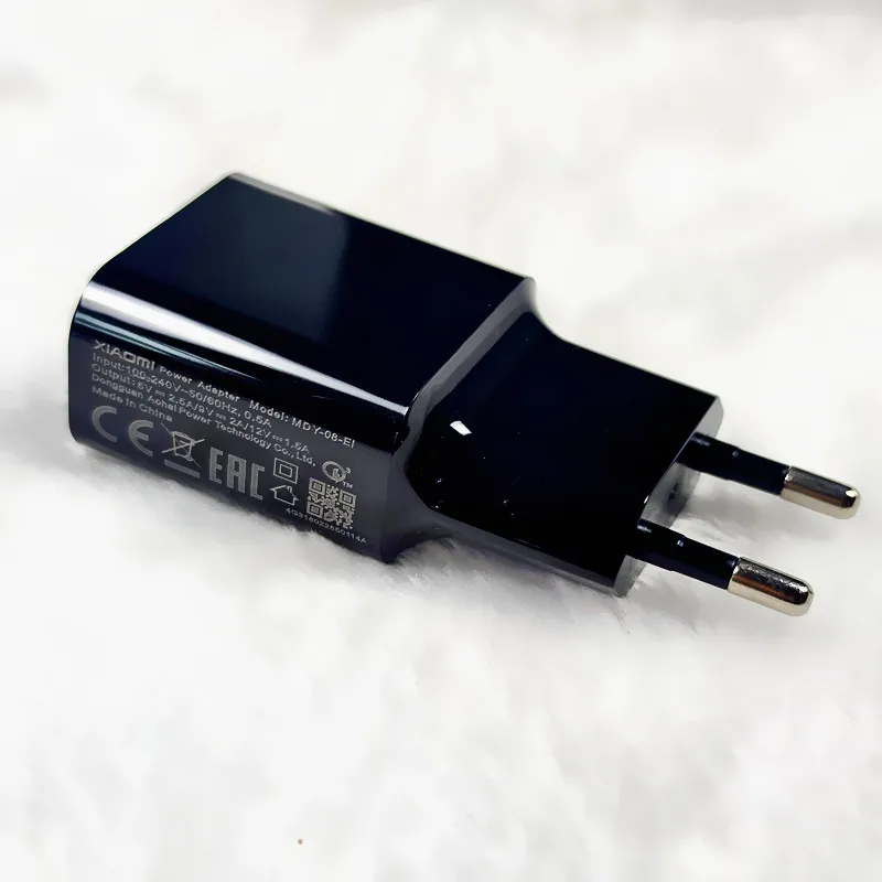 شاحن شاومي سريع مع كابل usb من النوع c ، محول طاقة ، 18 واط ، qc3.0 ، لـ redmi note 7 ، 8 pro ، mix 2s ، mi 6 ، 6x ، 8 ، a2 ، a1 ، 8 ، max3 ، mi 8 lite