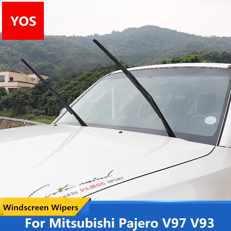 Windscreen Wipers boneless mute wiper three-section bone wiper rubber strip For Mitsubishi Pajero V97 V93