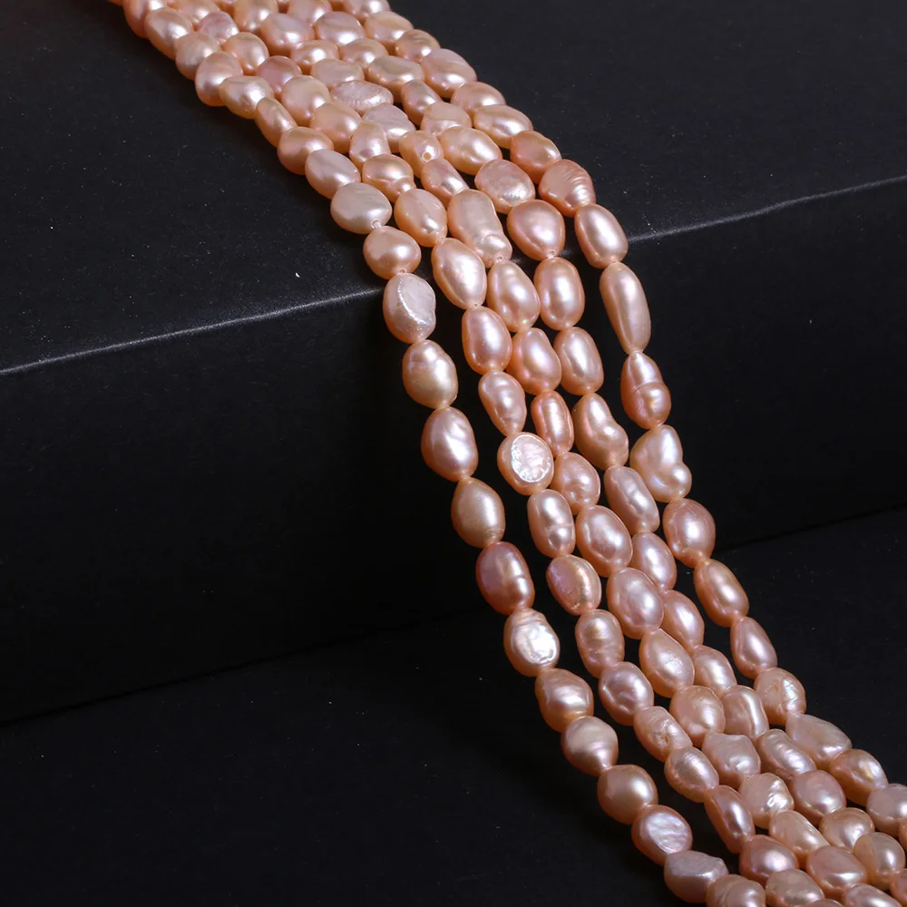 Natural Freshwater Cultured Pearls Beaded Irregular Pearl Loose Beads For Jewelry Making DIY Bracelet Necklace Strand 14''