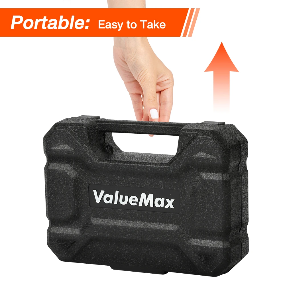 ValueMax 8PC zestaw domowych narzędzi prosty zestaw narzędzi do naprawy domu ze śrubokrętem długopis testowy szczypce nóż przenośne narzędzie Box