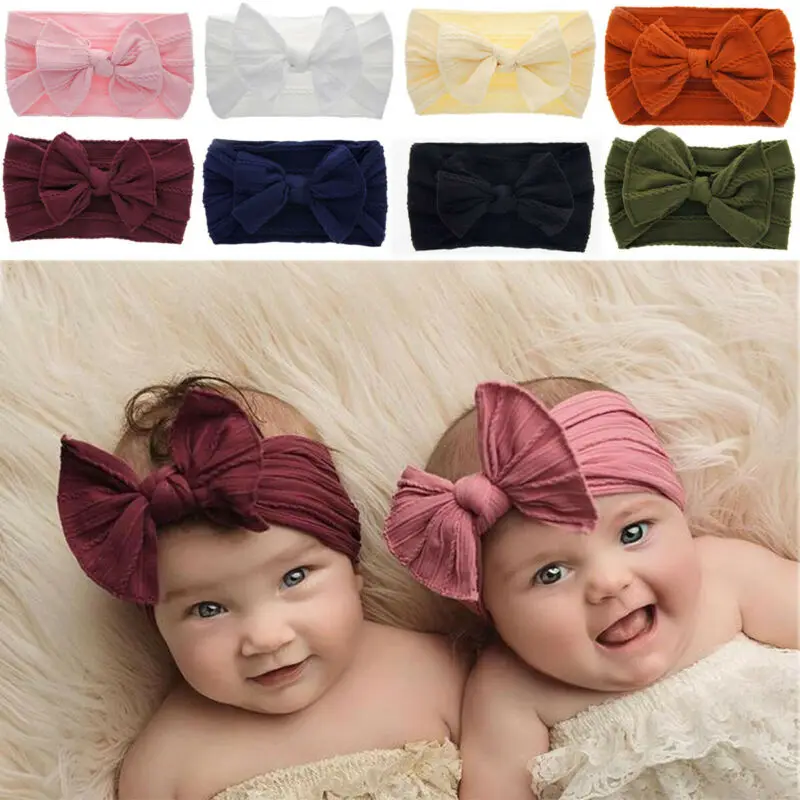 

Pudcoco US Stock Kid Girl Baby Broad Headband Toddler Fashion Bow Lovely Hair Band Accessories