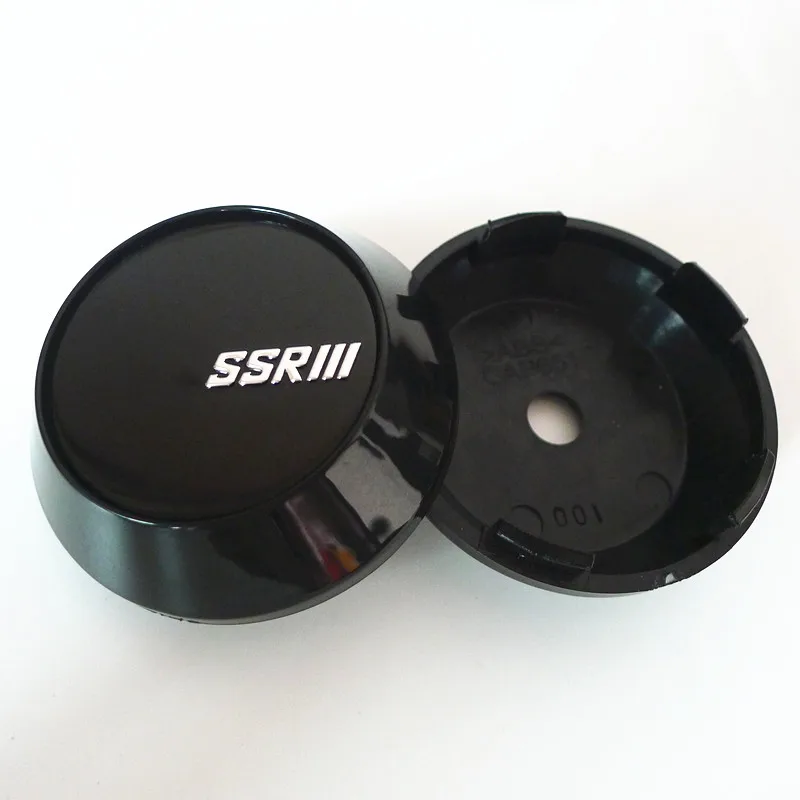 4pcs For SSR 65mm Car Wheel Center Hub Cap Cover 45mm Emblem Badge Sticker Auto Styling Accessories