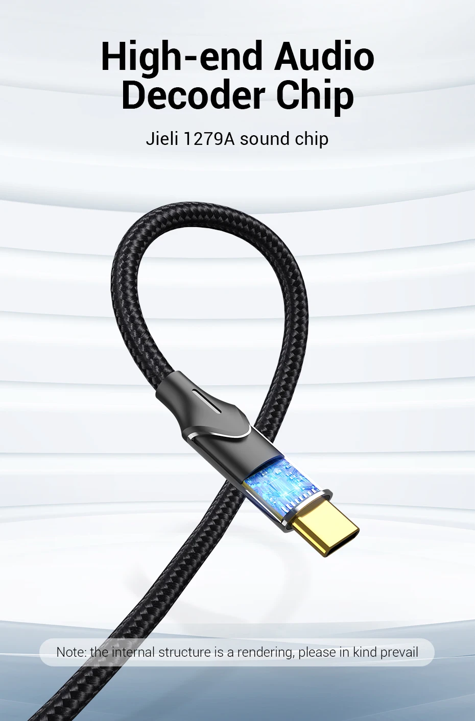 Tions USB C zu RCA Audio Kabel Typ C zu 2 RCA Kabel für Lautsprecher Verstärker Huawei Xiaomi Laptop 1m 2m 3m USB C Splitter RCA Y – Detail 4