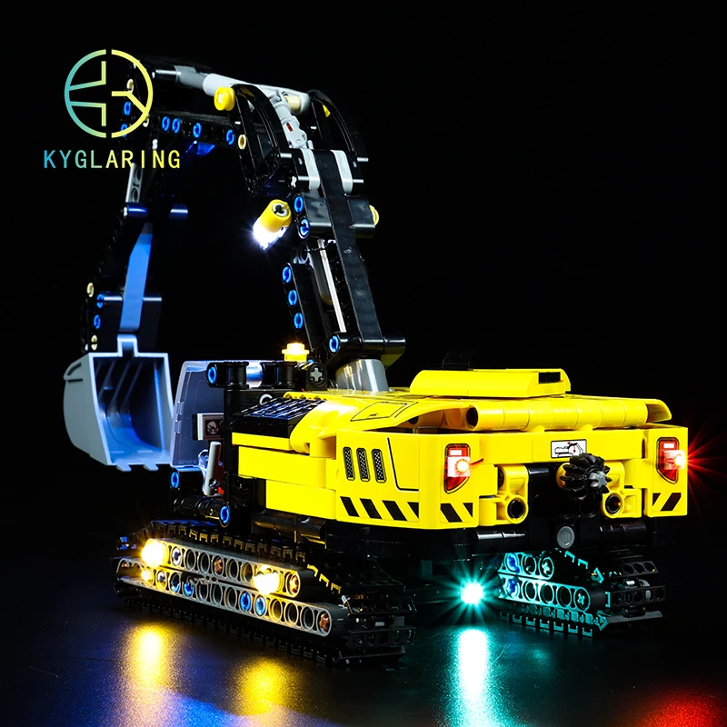 Kyglaring Led Lighting Set DIY Toys for 42121 Technic Heavy Duty Excavator Blocks Building