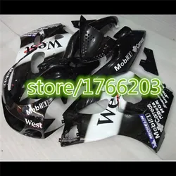 Kit de carenados personalizados para SUZUKI SRAD GSXR 600, GSX R750, 1996, 1998, 2000, GSX R600, 96-00, color blanco y negro