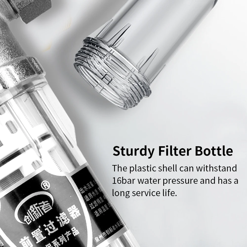 Whole House Spin Down กรอง Scraper และเครื่องวัดความดัน40ไมครอน Prefilter ระบบ Tap Water