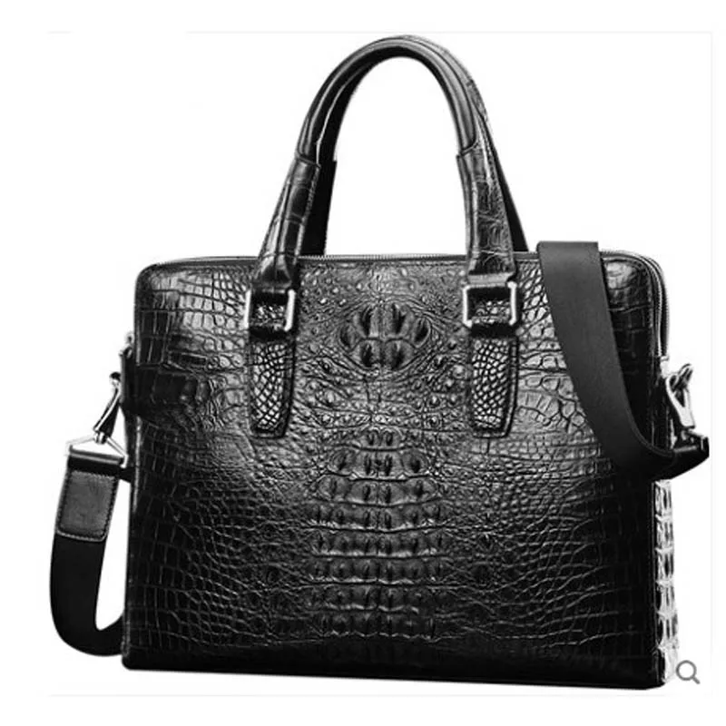 

langhao male crocodile men handbag business Men bags male Single shoulder bag leisure Laptop bag male briefcase