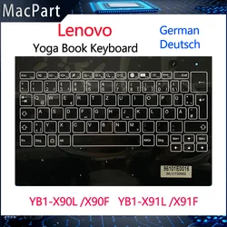 Original Brand New German Keyboard Palmrest for Lenovo Yoga Book Yogabook YB1-X90L YB1-X90F YB1-X91L YB1-X91F X90 X91