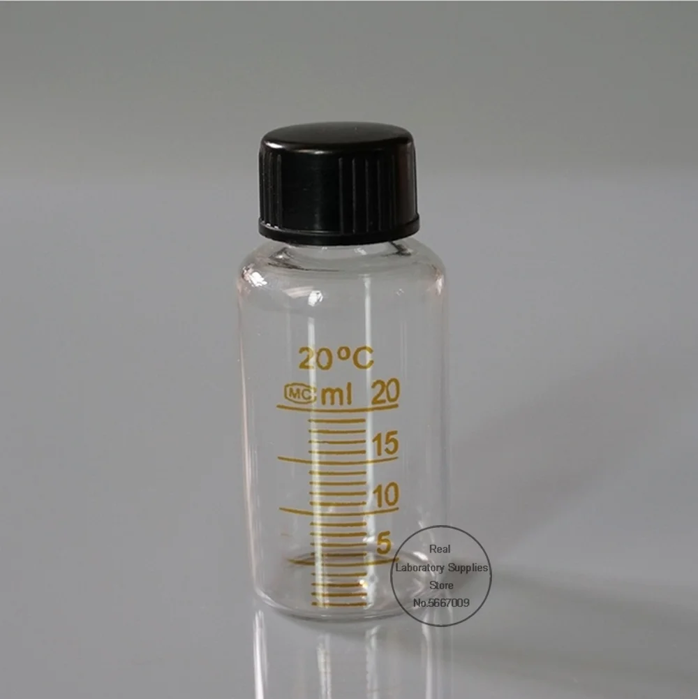 5ml to 1000ml Lab Graduated Round Borosilicate Glass Reagent Bottle Serum bottle Graduation Sample Vials