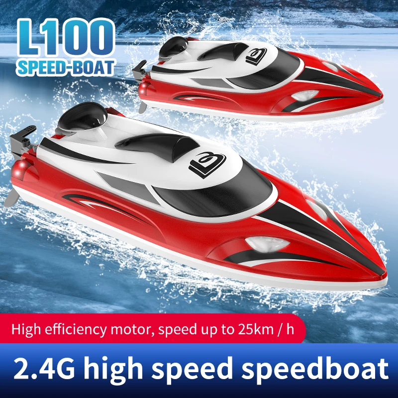 BLLRC L100 RC ship high-horsepower high-speed speedboat ship water toy electric racing yacht red